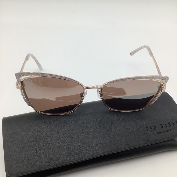 Ted Baker London L188 Womens Rose Gold‎ Cat Eye Sunglasses 57-16-145 New main image 10